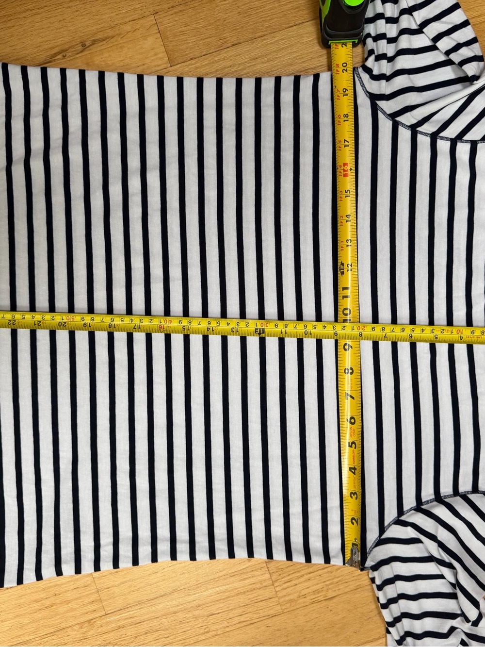J. Jill Black and White Striped Boatneck Long Sleeve Top - Picture 5 of 5